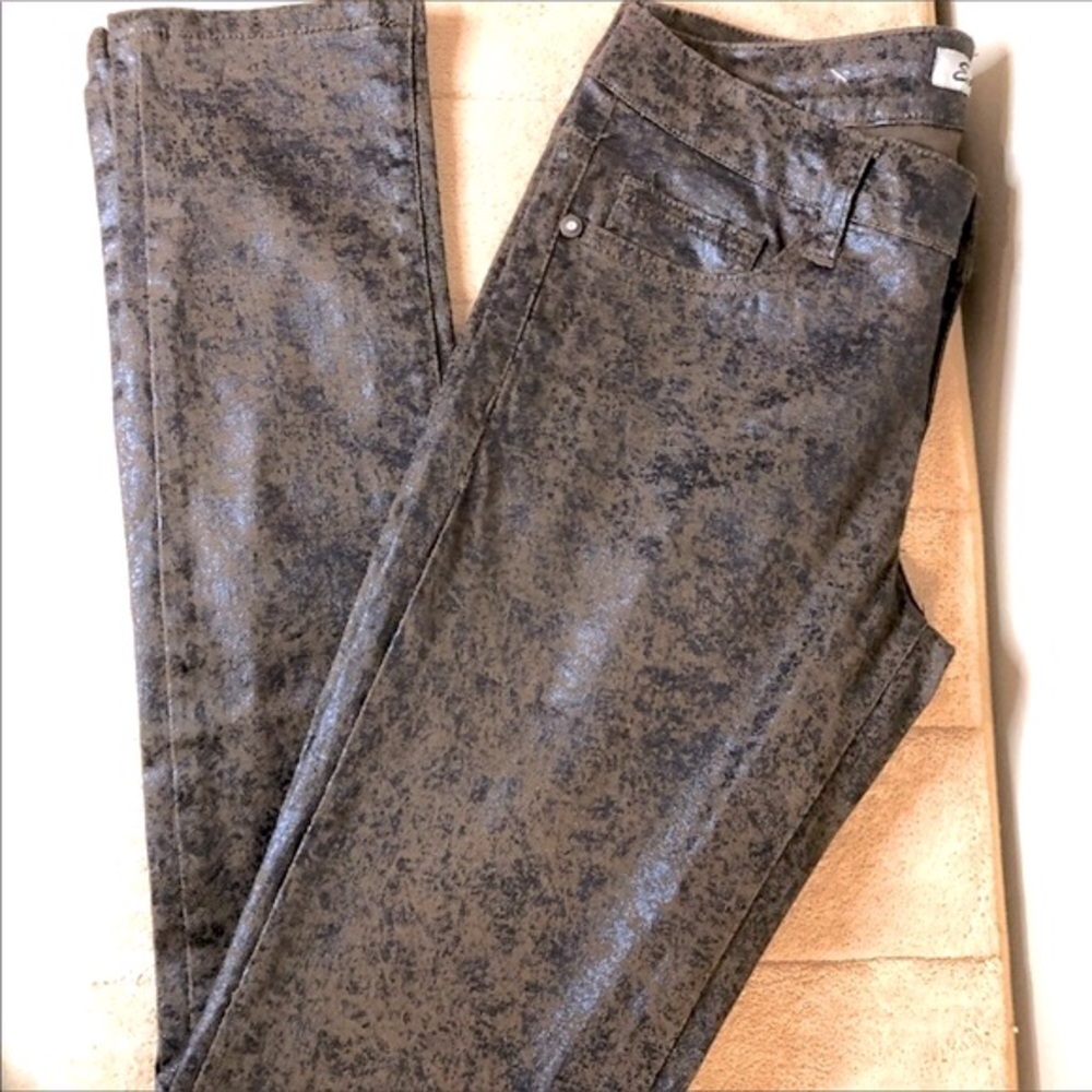 EMPERIAL waxed effect jeans